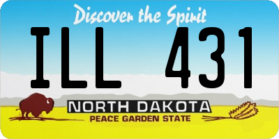 ND license plate ILL431