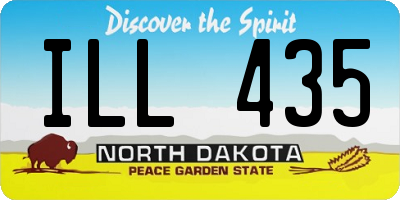 ND license plate ILL435