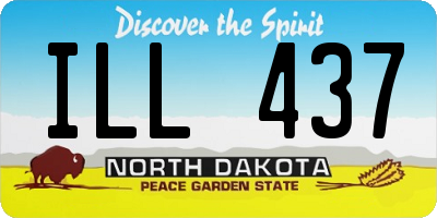 ND license plate ILL437