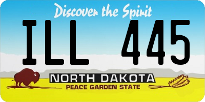 ND license plate ILL445
