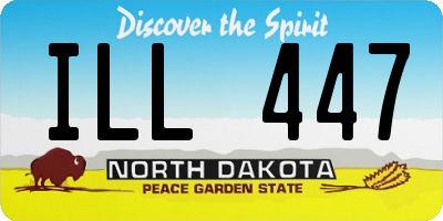 ND license plate ILL447