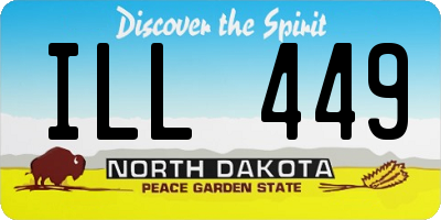 ND license plate ILL449