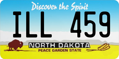 ND license plate ILL459