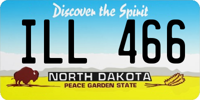 ND license plate ILL466