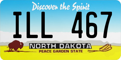 ND license plate ILL467