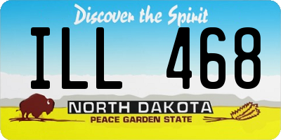 ND license plate ILL468