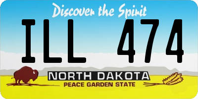 ND license plate ILL474