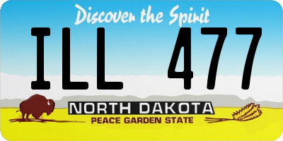 ND license plate ILL477