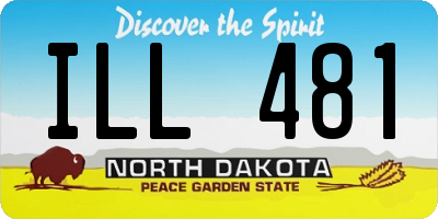ND license plate ILL481