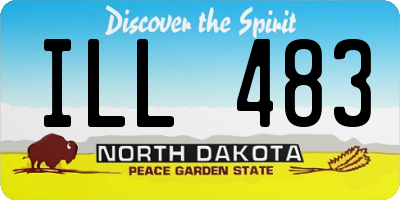 ND license plate ILL483