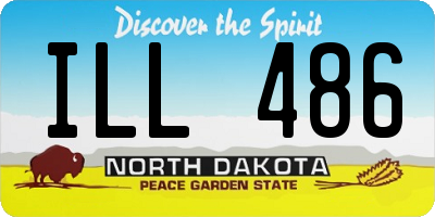 ND license plate ILL486