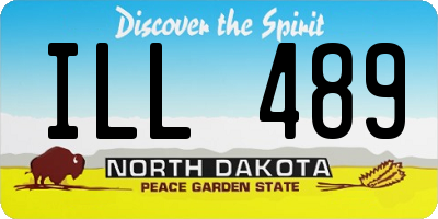 ND license plate ILL489