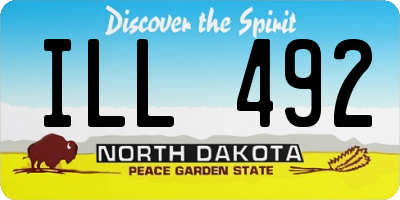 ND license plate ILL492