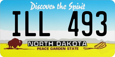 ND license plate ILL493