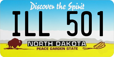 ND license plate ILL501