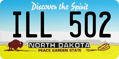 ND license plate ILL502
