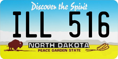 ND license plate ILL516