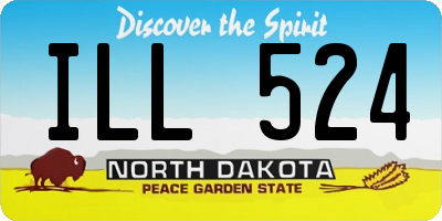 ND license plate ILL524