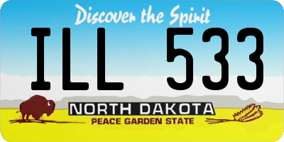 ND license plate ILL533