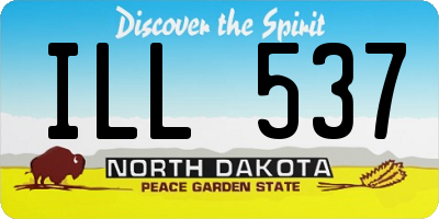 ND license plate ILL537