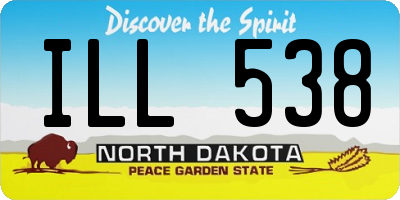 ND license plate ILL538