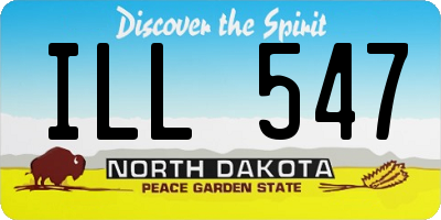 ND license plate ILL547