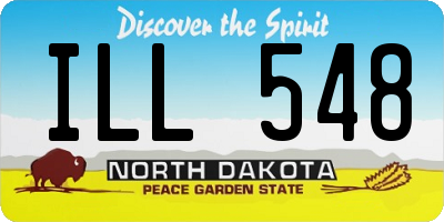 ND license plate ILL548
