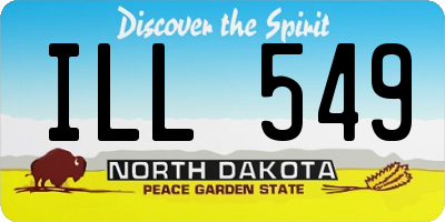 ND license plate ILL549