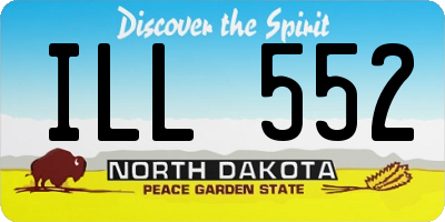 ND license plate ILL552