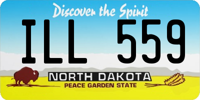 ND license plate ILL559
