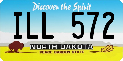 ND license plate ILL572