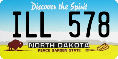 ND license plate ILL578