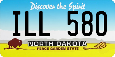 ND license plate ILL580