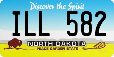 ND license plate ILL582