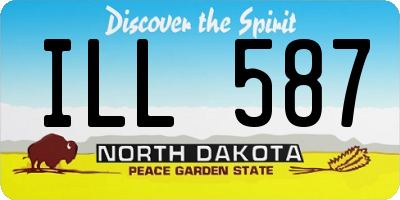 ND license plate ILL587