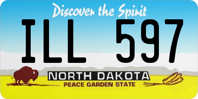 ND license plate ILL597