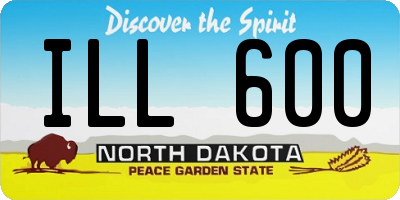 ND license plate ILL600