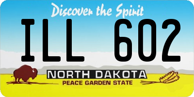 ND license plate ILL602