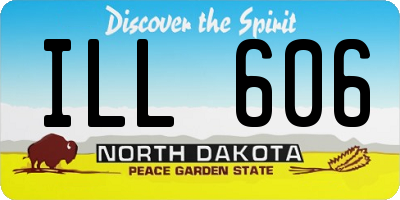 ND license plate ILL606