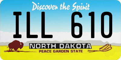 ND license plate ILL610