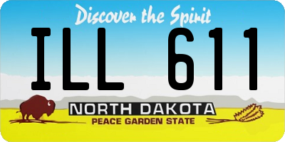 ND license plate ILL611