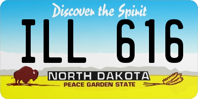 ND license plate ILL616