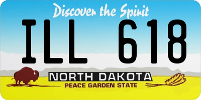 ND license plate ILL618