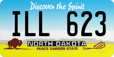 ND license plate ILL623