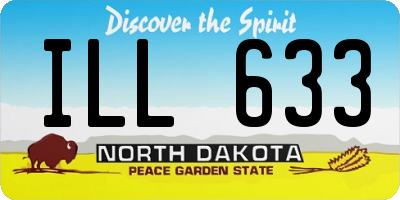 ND license plate ILL633