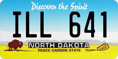 ND license plate ILL641