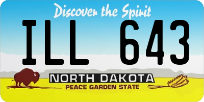 ND license plate ILL643