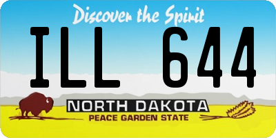 ND license plate ILL644