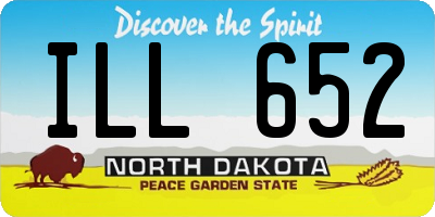 ND license plate ILL652