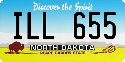 ND license plate ILL655